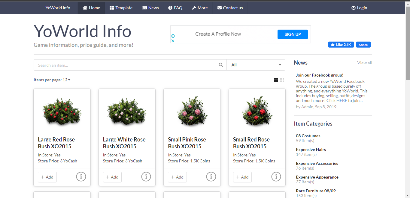 YoWorld Info — screenshot