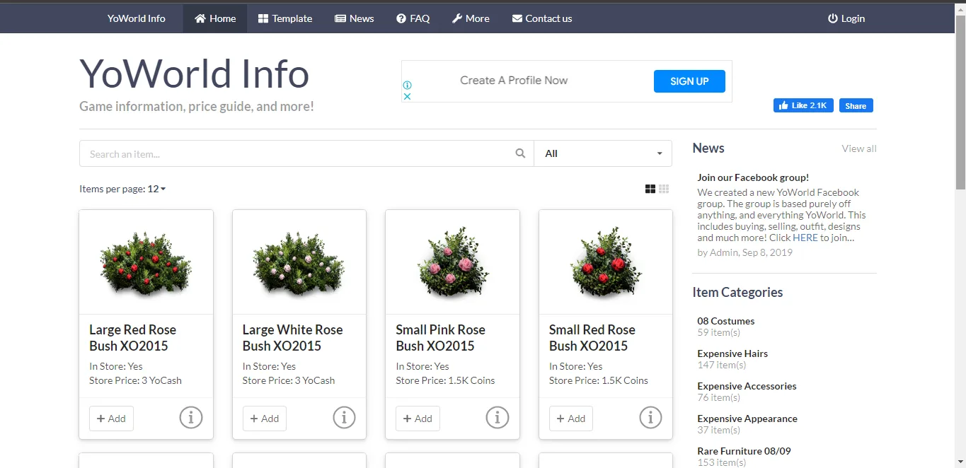 YoWorld Info — screenshot